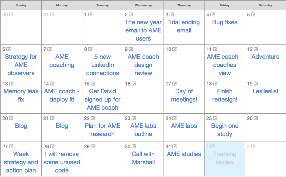 Question4 Calendar